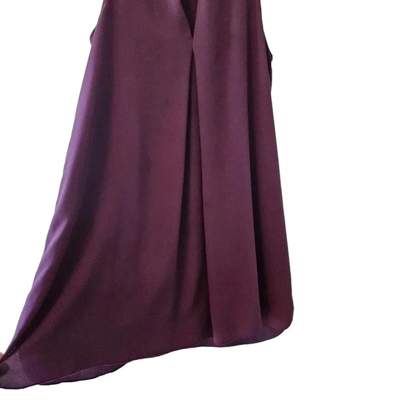 Aritzia Wilfred Monge Burgundy Mini Classy Sleeveless  Dress Size Medium. - Picture 7 of 10